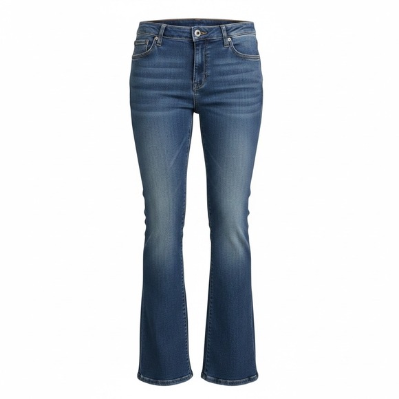 Vigoss Denim - Vigoss for Dressbarn Womens Blue Embellished Bootcut Jeans Size 13/14 P1850DB